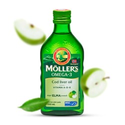 Mollers - Mollers Omega 3 Elma Aromalı Balık Yağı 250 ml